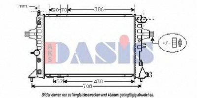 AKS DASIS 151860n -  Радиатор, охлаждение двигателя